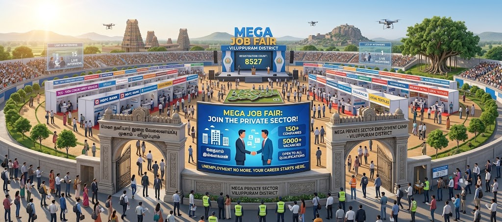 Mega Private Sector Employment Camp Announced in Viluppuram l1