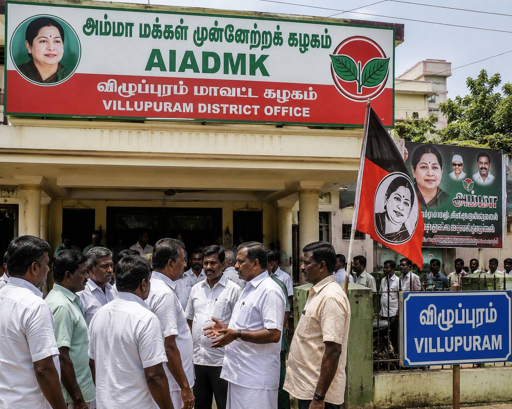 AIADMK Faces Internal Leadership Dispute in Viluppuram p1